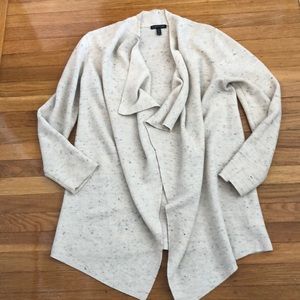Eileen Fisher Wool/Cotton Open Cardigan XS
